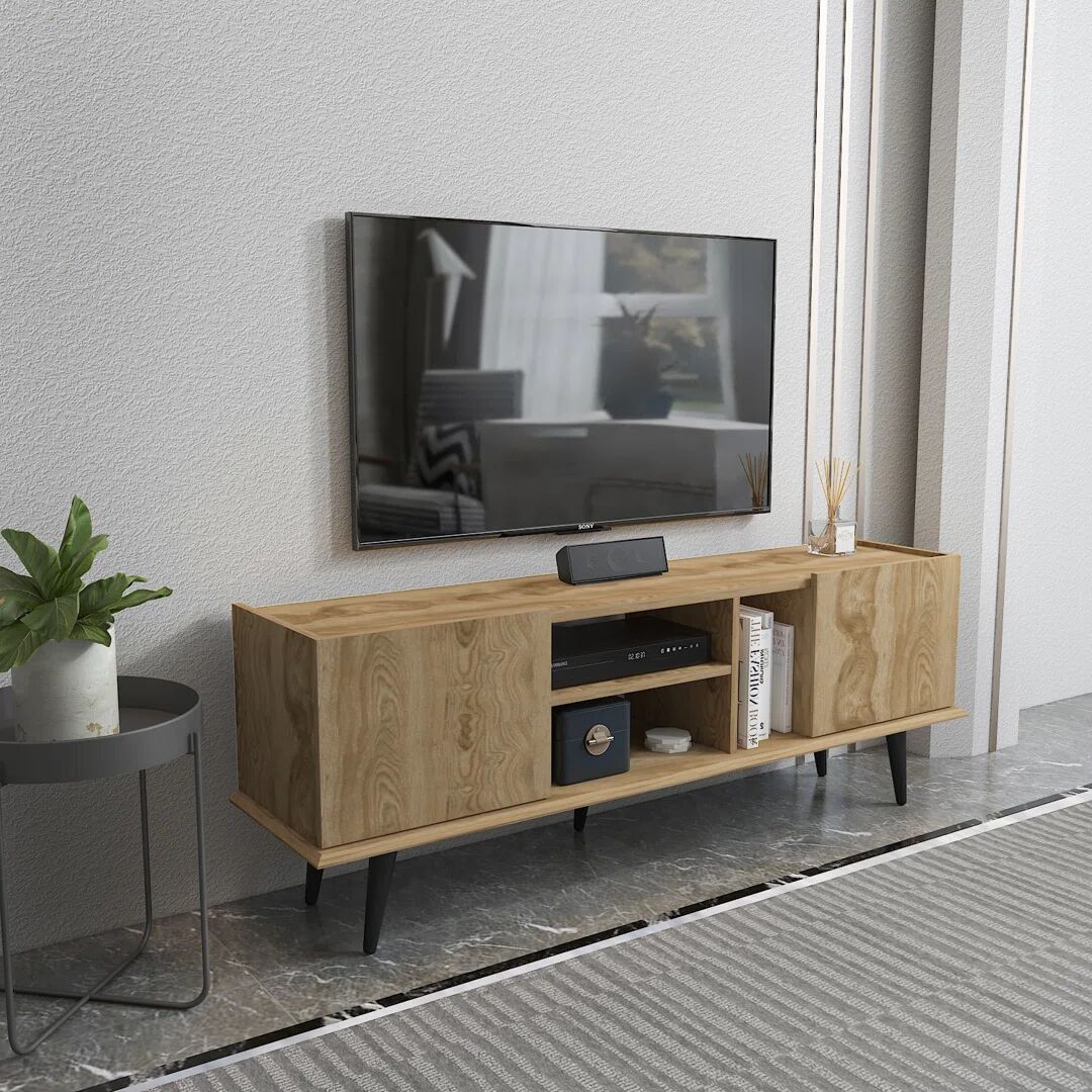 Photos - Mount/Stand George Oliver Nigel TV Stand for TVs up to 70" brown 40.0 H x 160.0 W x 33