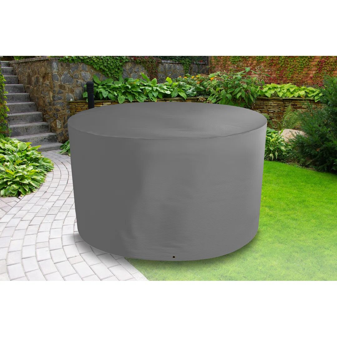 Photos - Furniture Cover Dakota Fields Protector 7000 Circular Patio Set Cover - 4 Seat - Grey gray