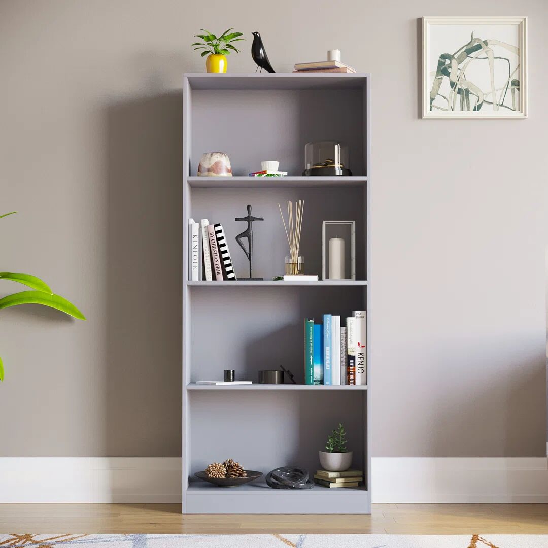 Photos - Wall Shelf 17 Stories Ronald Bookcase gray 140.0 H x 60.0 W x 24.0 D cm