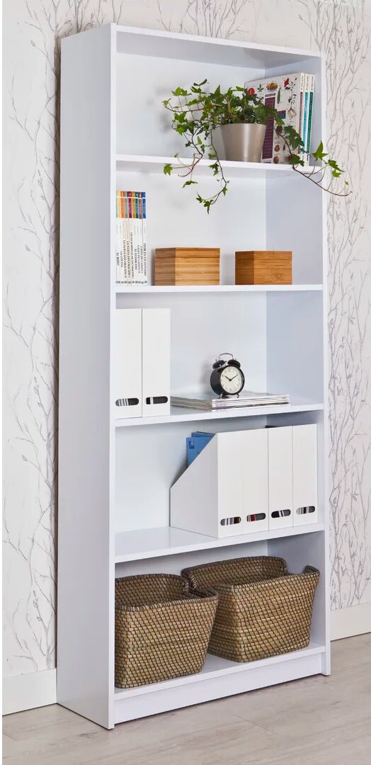 Photos - Wall Shelf Latitude Run Bookcase white 203.0 H x 40.0 W x 29.0 D cm