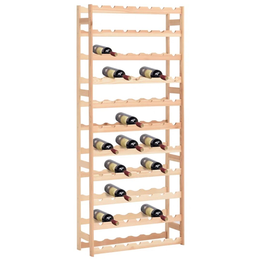 Photos - Wardrobe Symple Stuff Kinsella Wine Rack for 77 Bottles Pinewood brown 166.0 H x 72