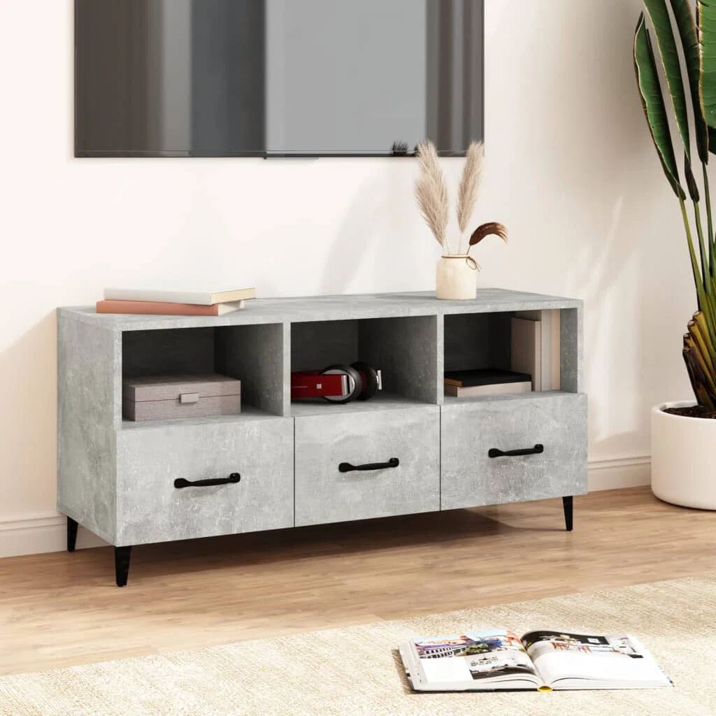 Photos - Mount/Stand George Oliver TV Stand for TVs up to 43" gray/brown 50.0 H x 102.0 W x 35.