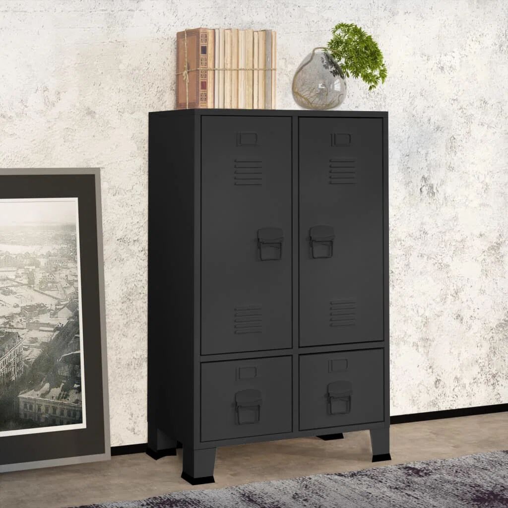 Photos - Wardrobe Rio Buzbee 2 Door  gray 107.0 H x 67.0 W x 35.0 D cm 