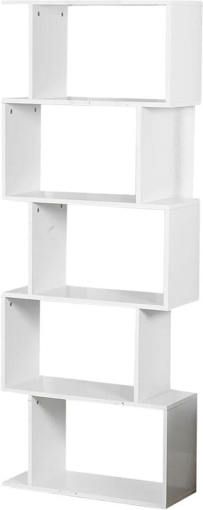 Photos - Wall Shelf Ebern Designs Tasker Bookcase white 159.0 H x 60.0 W x 24.0 D cm