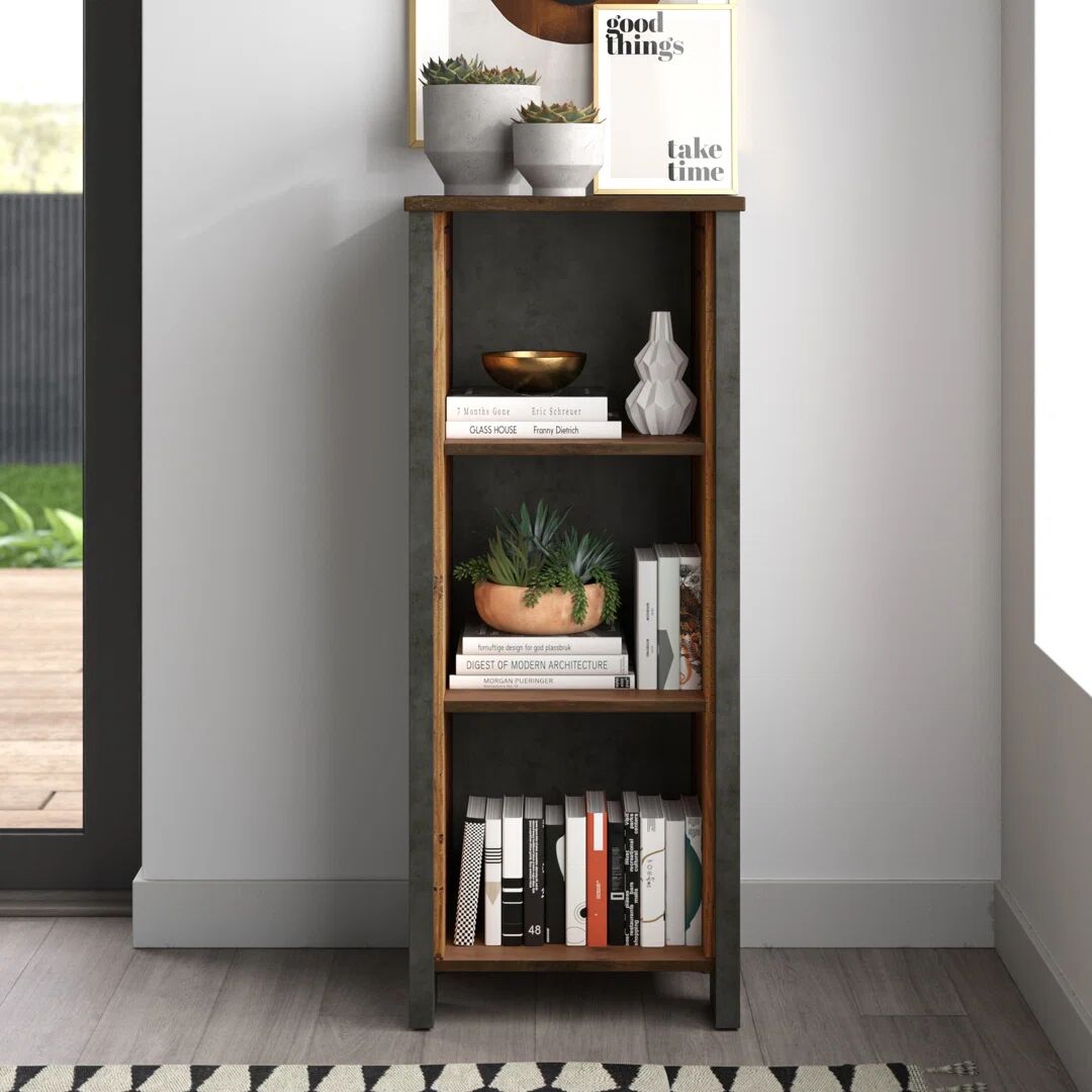 Photos - Wall Shelf Mercury Lanham Bookcase brown 115.1 H x 47.0 W x 41.6 D cm 