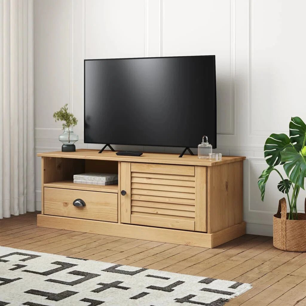 Photos - Mount/Stand VidaXL TV Cabinet VIGO White 106X40x40 Cm Solid Wood Pine brown 40.0 H x 1 