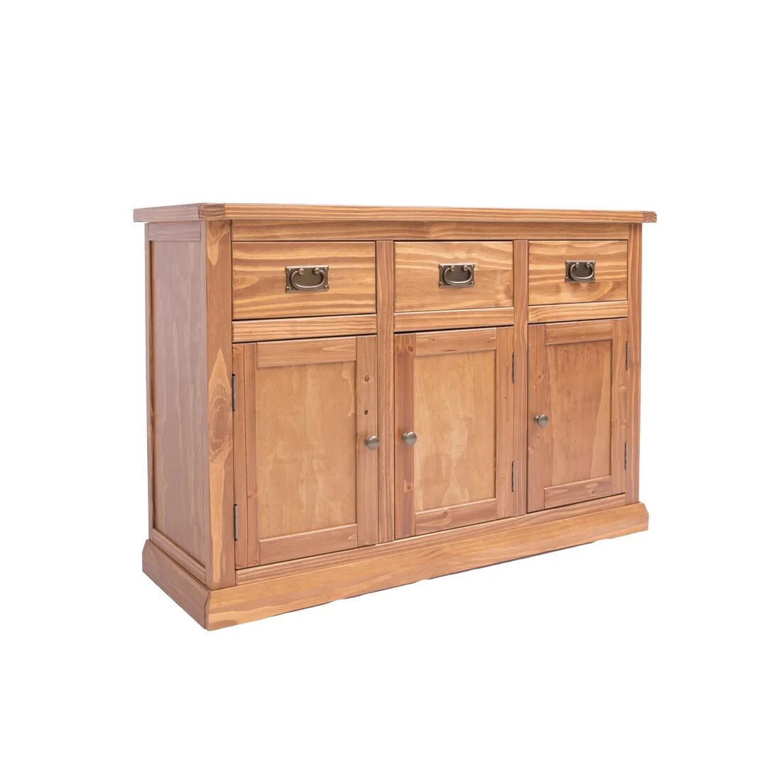 Photos - Storage Сabinet Union Rustic Terzenbach 3 Drawer 3 Door Sideboard brown 80.0 H x 120.0 W x