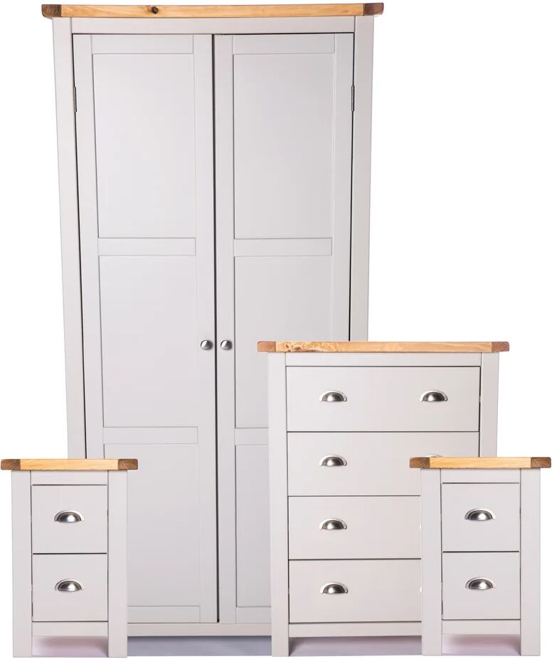 Photos - Bedroom Set Brambly Cottage Hertford 4 Piece  gray/white