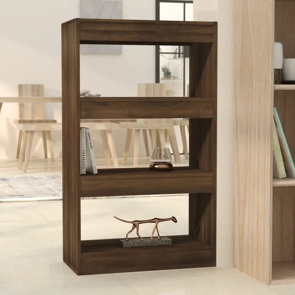 Photos - Wall Shelf Ebern Designs Geisha Bookcase brown 103.0 H x 60.0 W x 30.0 D cm