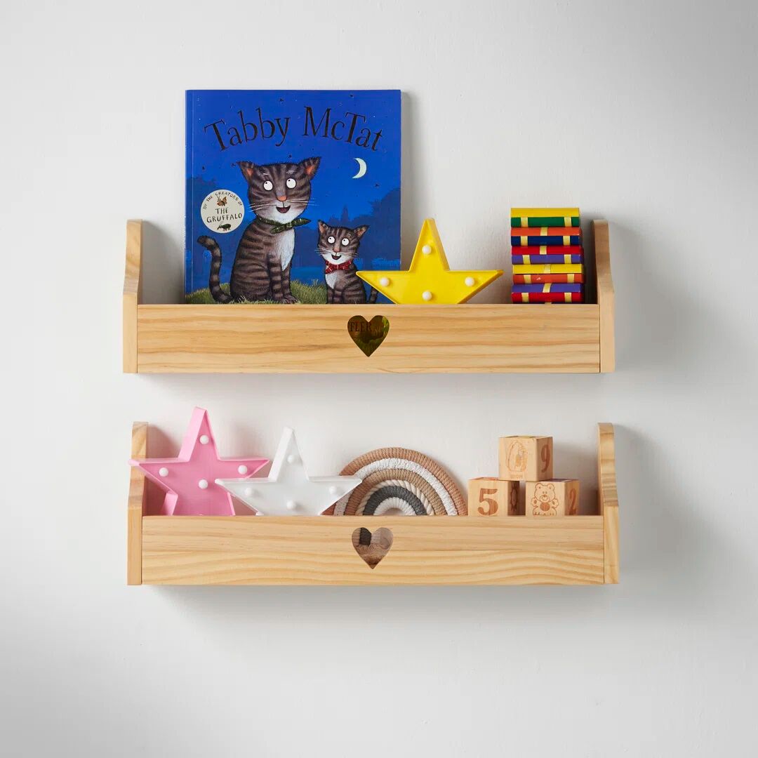 Photos - Kids Furniture Haus Projekt Children's Heart Floating Shelf brown 16.0 H x 50.0 W x 10.0