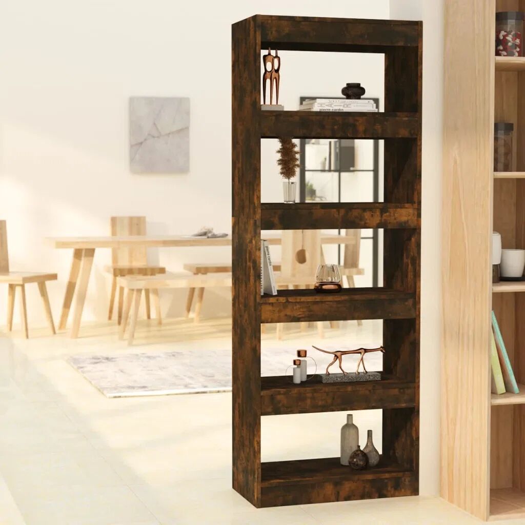 Photos - Wall Shelf Ebern Designs Gelt Manufactured Wood Etagere Bookcase brown 166.0 H x 60.0