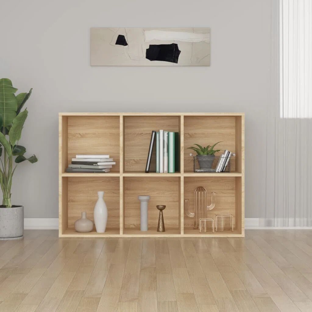 Photos - Wall Shelf 17 Stories Gardinier Book Cabinet 66 x 30 x 98 cm Engineered Wood brown 97