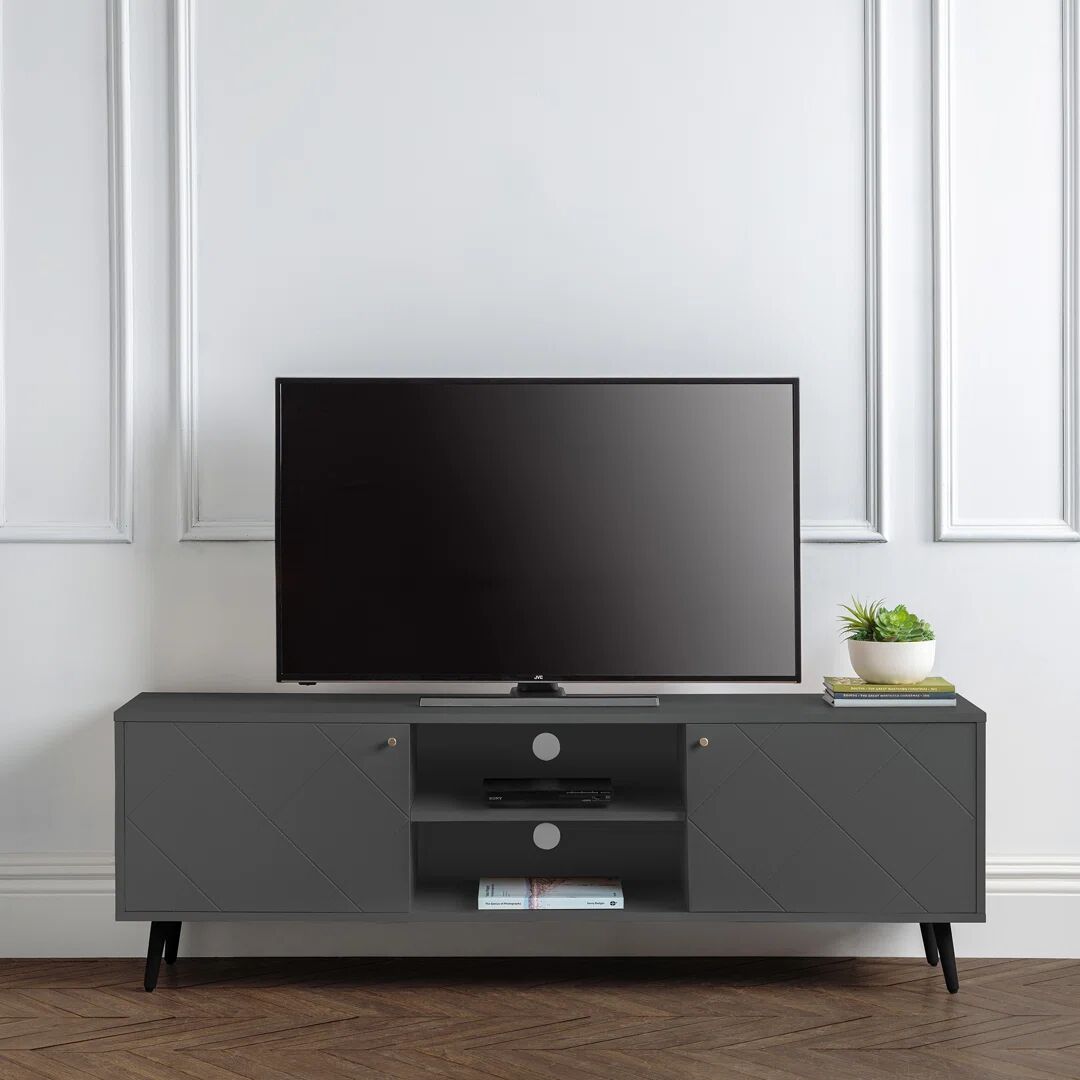Photos - Mount/Stand Brayden Studio Bonnette TV Stand for TVs up to 65" gray 58.0 H cm