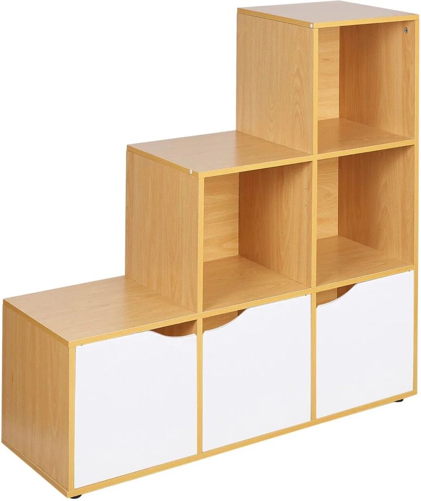 Photos - Wall Shelf 17 Stories Jackeline Bookcase white 90.5 H x 89.0 W x 29.0 D cm