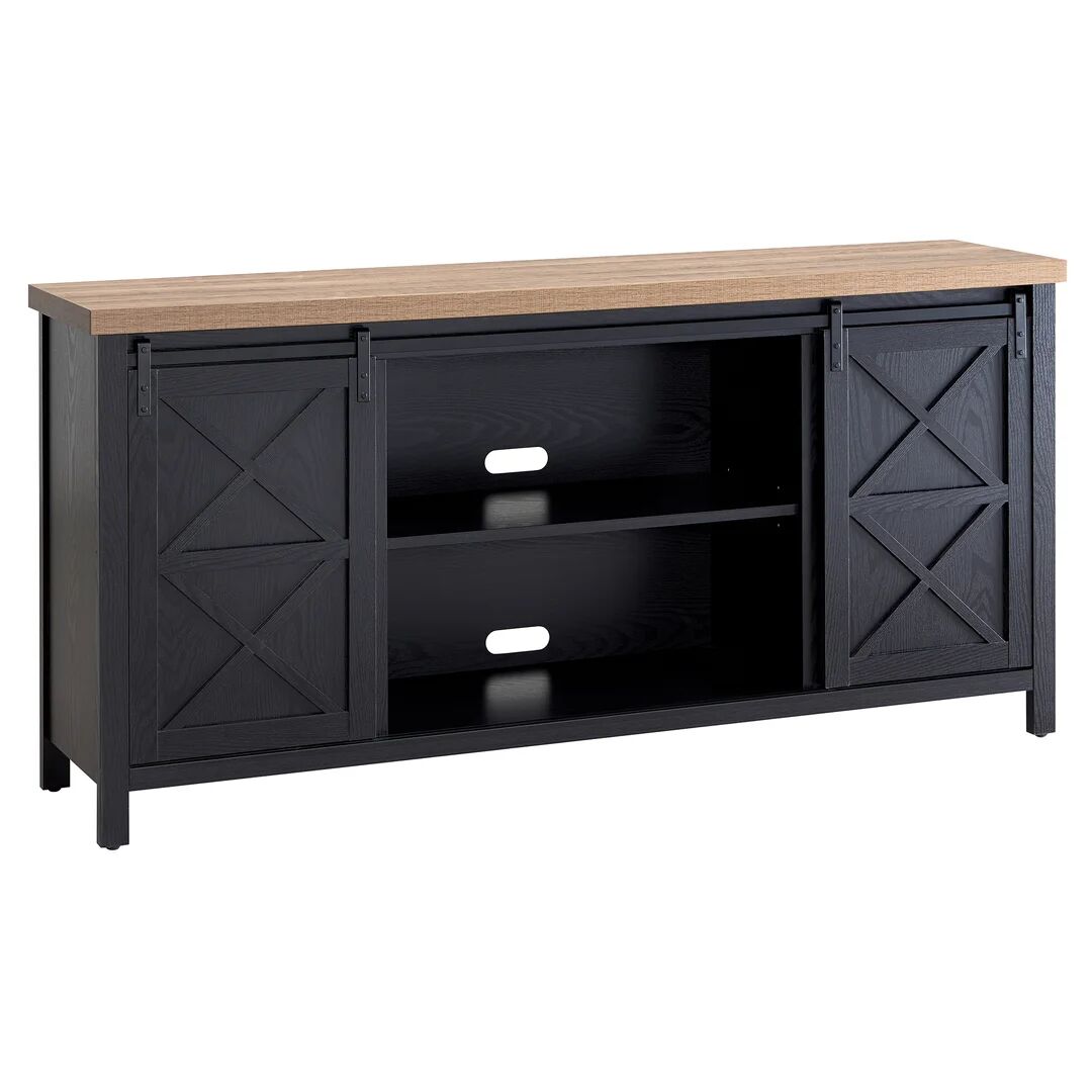 Photos - Mount/Stand Brambly Cottage Zacharias TV Stand for TVs up to 78" black/brown 81.28 H x