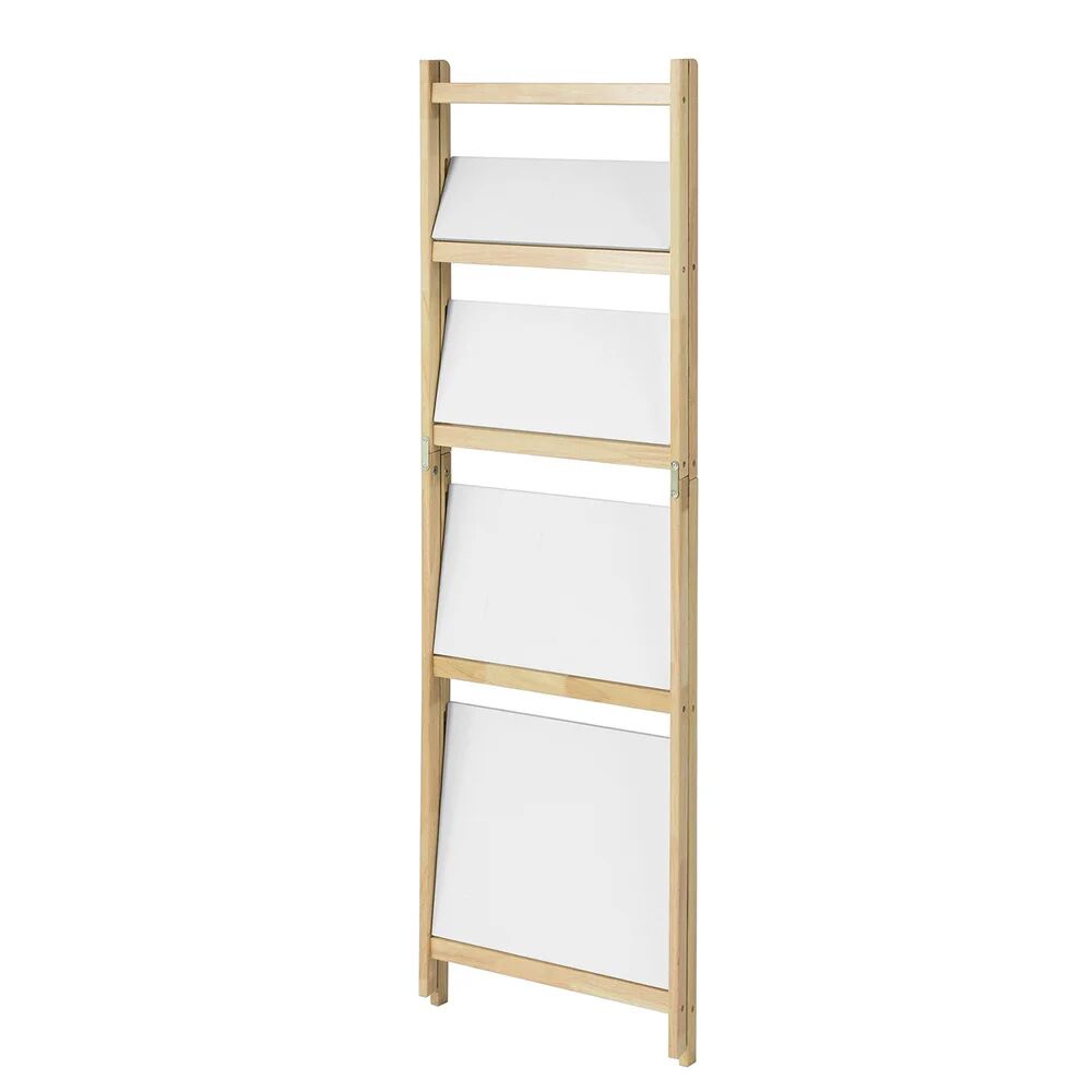 Photos - Wall Shelf Brambly Cottage Bookcase Ladder Kittredge brown/white 140.0 H x 42.0 W x 3