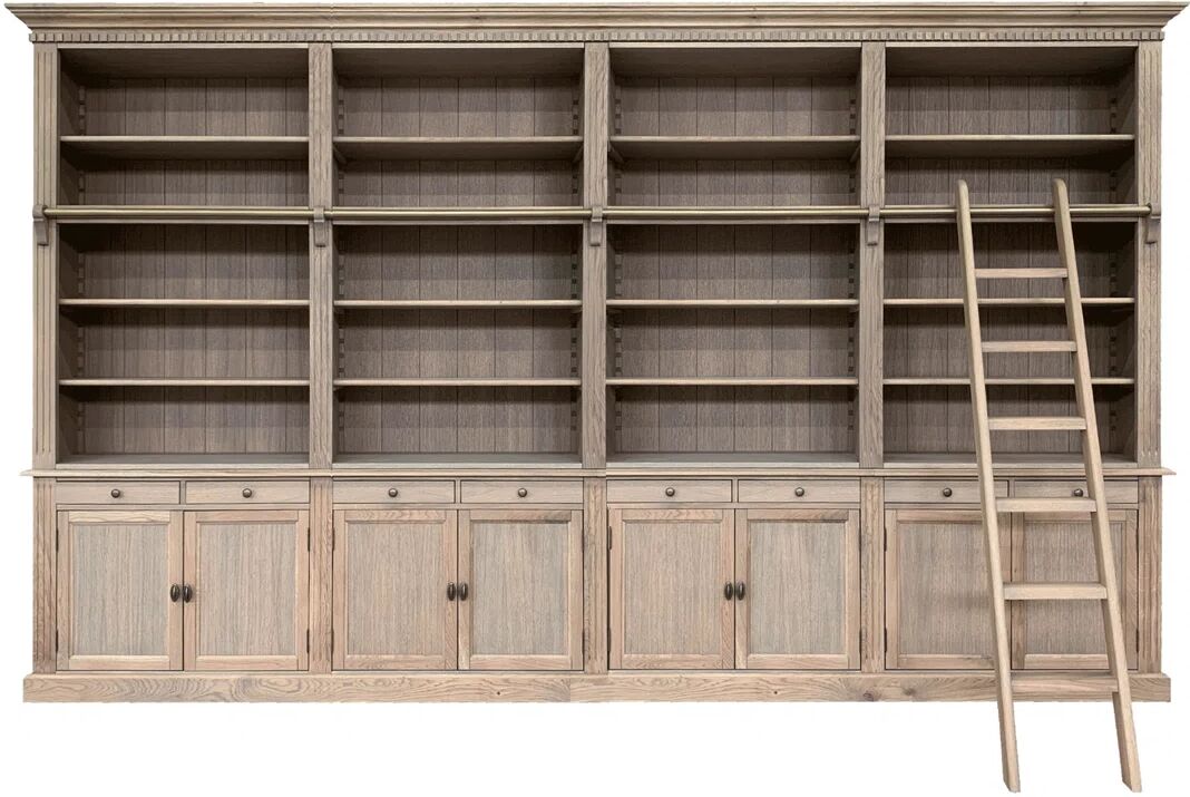 Photos - Wall Shelf Rosalind Wheeler Cregg Bookcase brown/gray/green 240.0 H x 400.0 W x 40.0