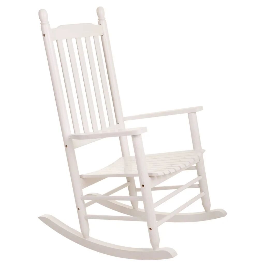 Photos - Rocking Chair Brambly Cottage Aelia Wood  white 121.0 H x 69.0 W x 87.0 D c
