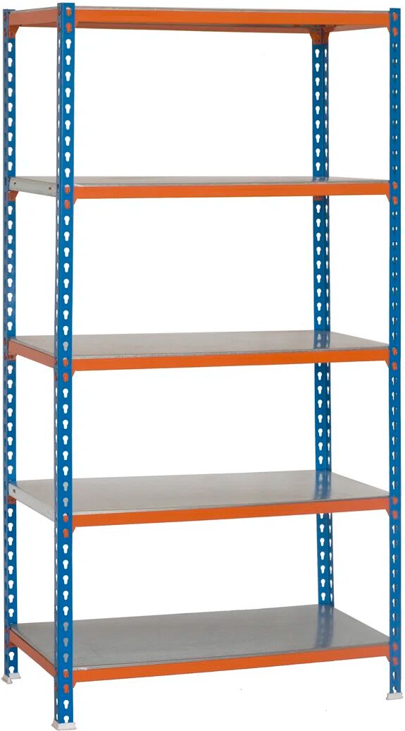 Photos - Display Cabinet / Bookcase WFX Utility 200cm 5 Shelf Shelving Unit orange/blue/brown 200.0 H x 100.0