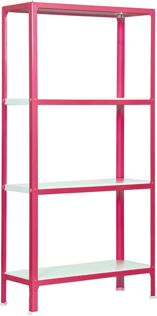 Photos - Display Cabinet / Bookcase Rebrilliant Van Reipen 160cm 4 Shelf Shelving Unit pink 160.0 H x 80.0 W x