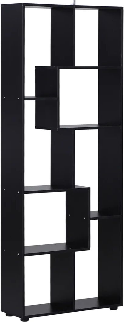 Photos - Wall Shelf Ebern Designs Venetta Bookcase black 178.0 H x 70.0 W x 24.0 D cm