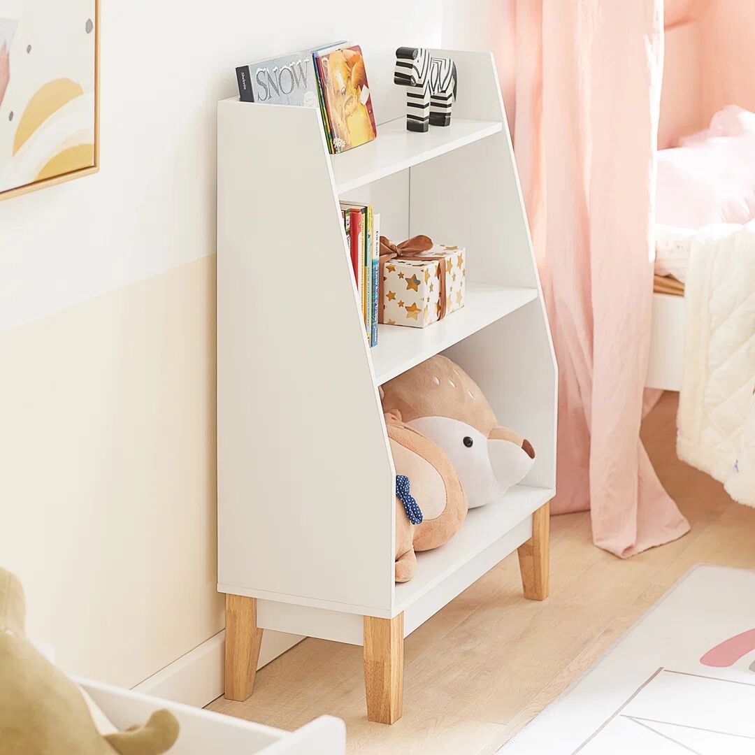 Photos - Wall Shelf Isabelle & Max Children's bookcase brown/white 80.0 H x 60.0 W x 25.0 D cm