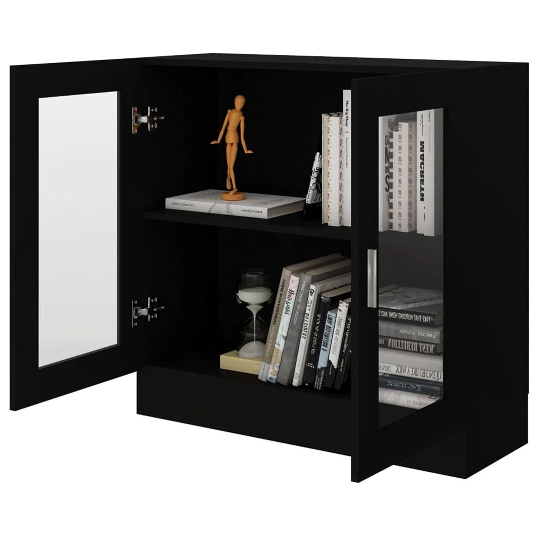 Photos - Wall Shelf 17 Stories Vitrine Bookcase black 80.0 H x 82.5 W x 30.5 D cm