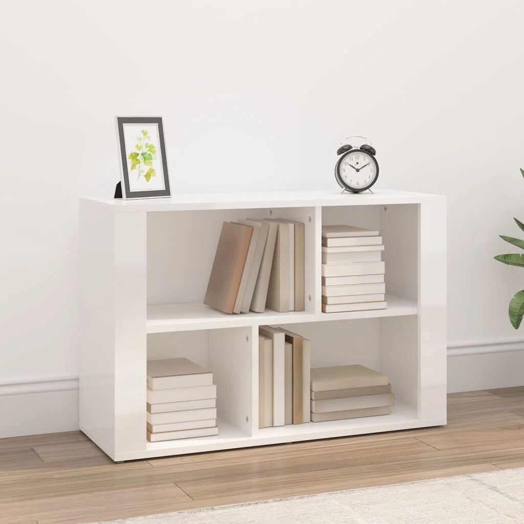 Photos - Wall Shelf Ebern Designs Jameela Bookcase white 54.0 H x 80.0 W x 30.0 D cm