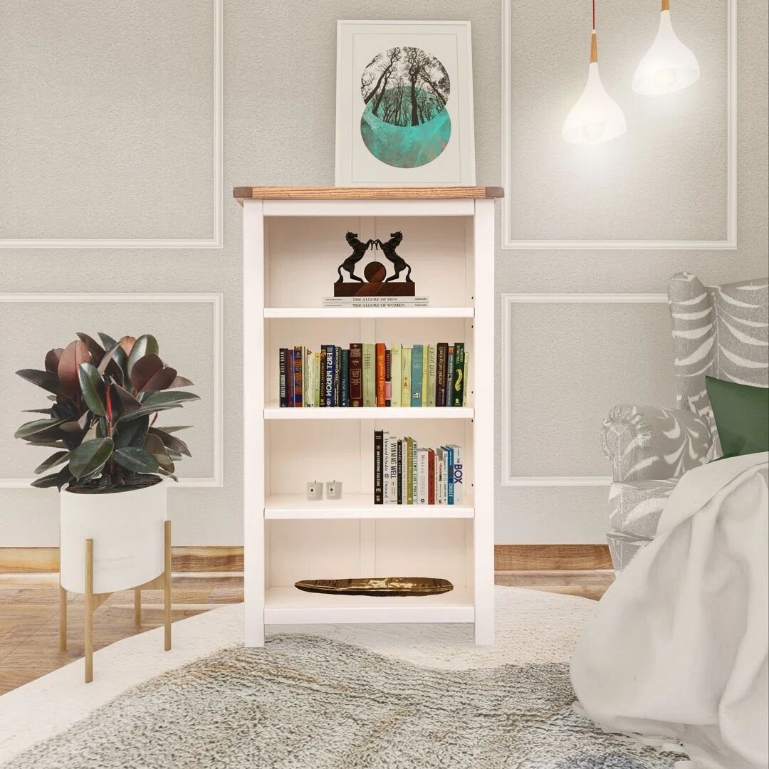 Photos - Wall Shelf Three Posts Venice Bookcase white 120.0 H x 70.0 W x 25.0 D cm