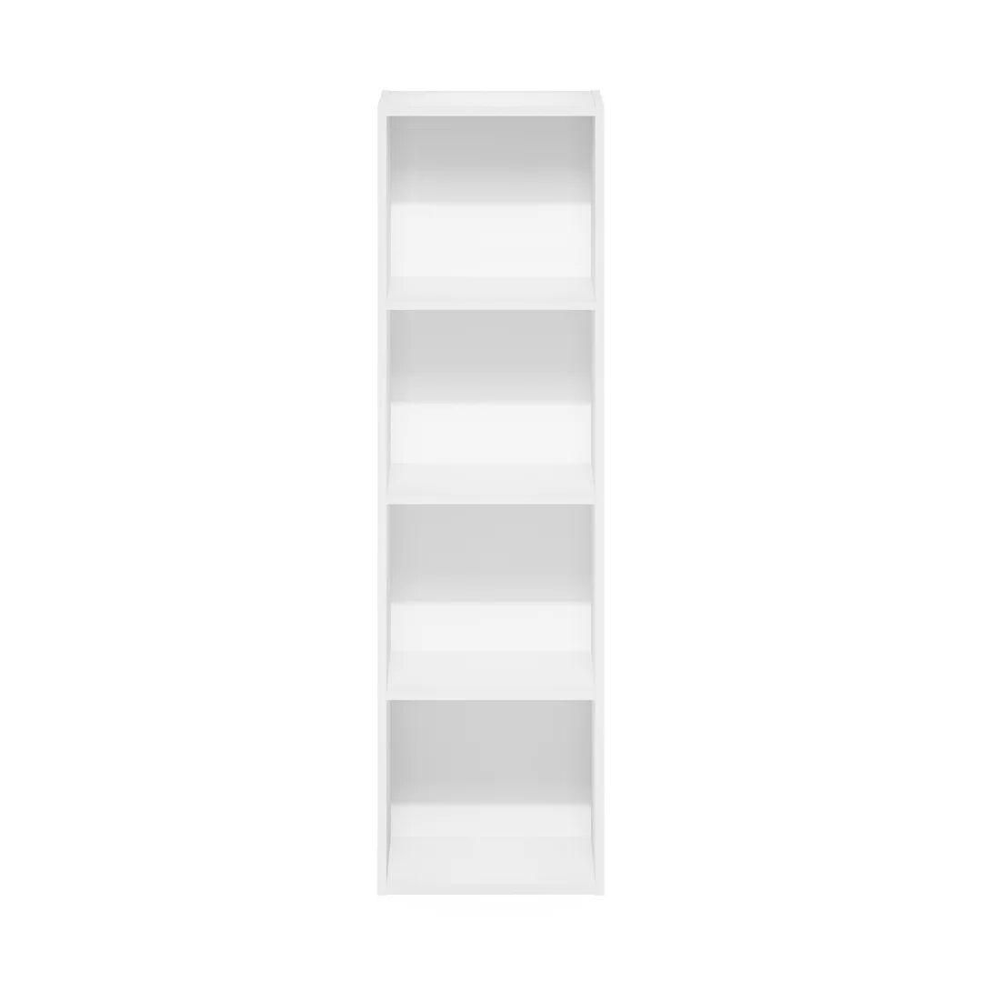 Photos - Wall Shelf Ebern Designs Chakib 4 Tier Bookcase white 106.1 H x 30.5 W x 23.7 D cm