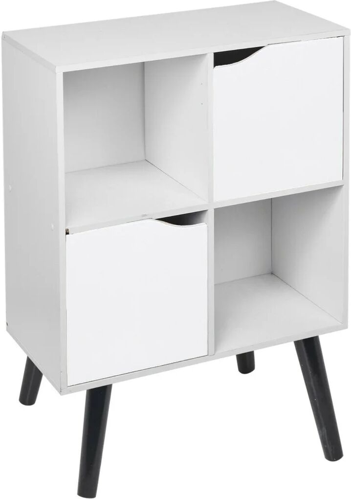 Photos - Wall Shelf 17 Stories Rakham Bookcase white 82.0 H x 60.0 W x 29.0 D cm