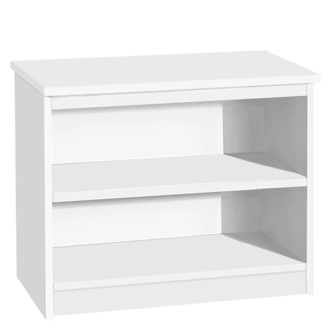 Photos - Wall Shelf Ebern Designs Bremser Bookcase white 72.0 H x 85.0 W x 54.0 D cm