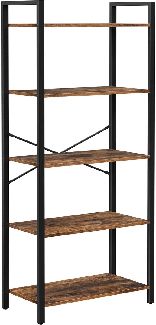 Photos - Wall Shelf Borough Wharf Getchell Bookcase brown 153.0 H x 66.0 W x 30.0 D cm