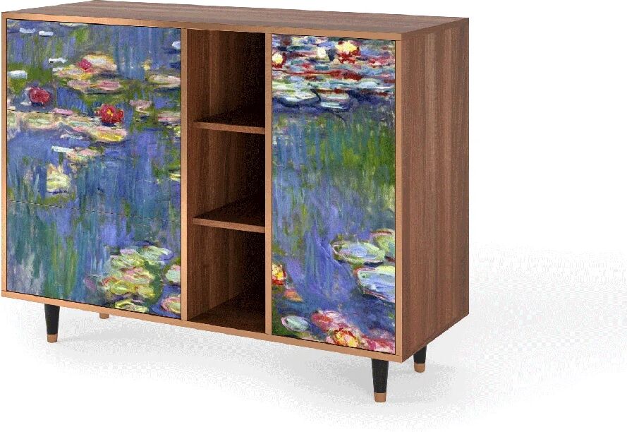 Photos - Storage Сabinet Ebern Designs Allisonia Sideboard pink/gray/blue/brown 96.5 H x 125.0 W x