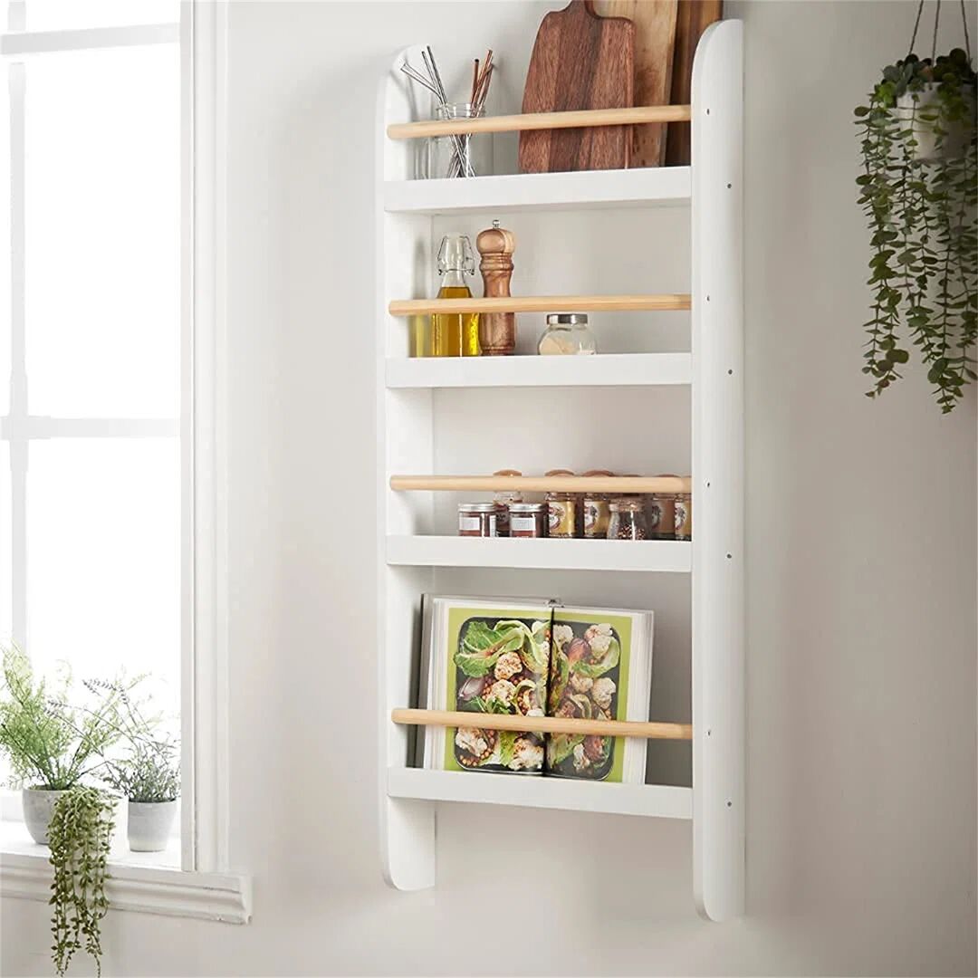 Photos - Wall Shelf Levi Beer ChildrenS White Open Wall Bookcase, KidS Wall Mounted Bookshelf,