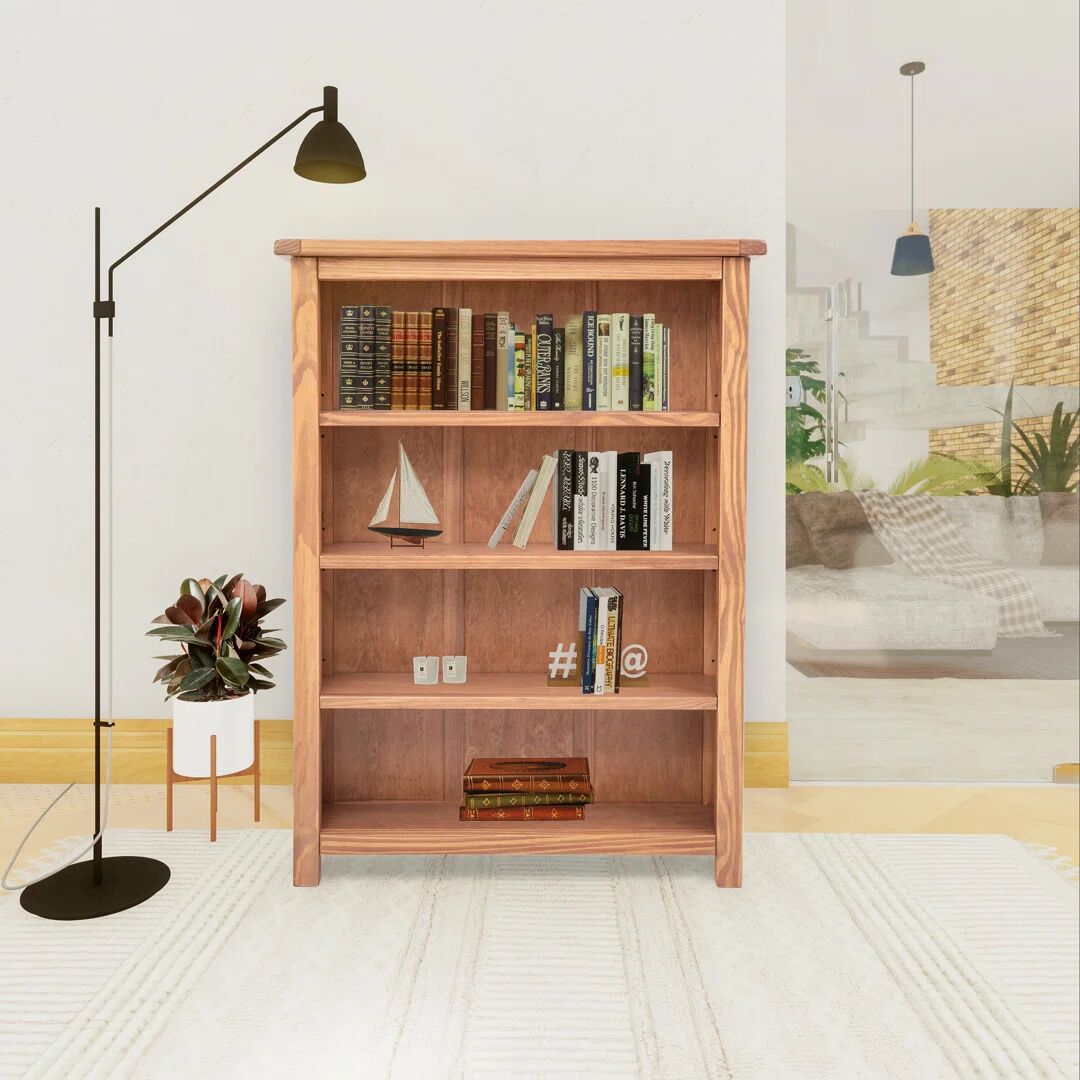 Photos - Wall Shelf Three Posts Venice Bookcase brown 120.0 H x 89.0 W x 25.0 D cm