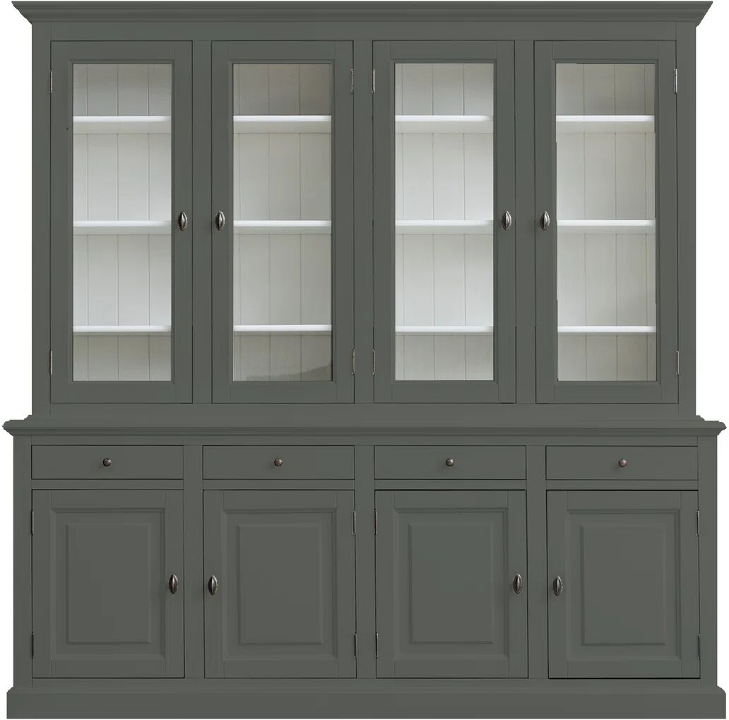 Photos - Wardrobe Rosalind Wheeler Babak Standard Display Cabinet gray/green 230.0 H x 230.0