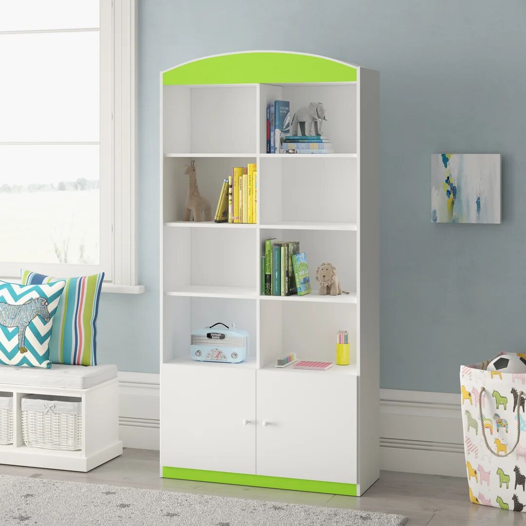 Photos - Wall Shelf Mack + Milo Mahoney 90Cm Bookcase green/white 185.0 H x 90.0 W x 35.0 D cm