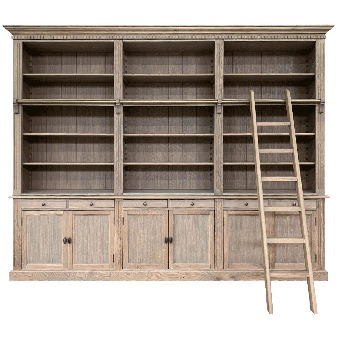 Photos - Wall Shelf August Grove Jemison Bookcase brown/gray/green 240.0 H x 300.0 W x 40.0 D
