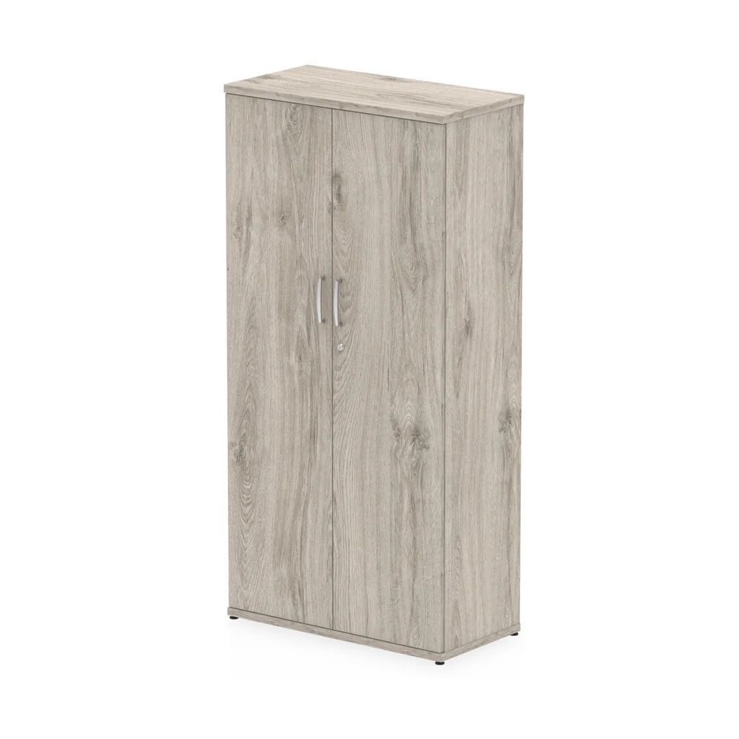Photos - Wall Shelf Ebern Designs Zetta Bookcase brown/gray 1600.0 H x 800.0 W x 400.0 D cm