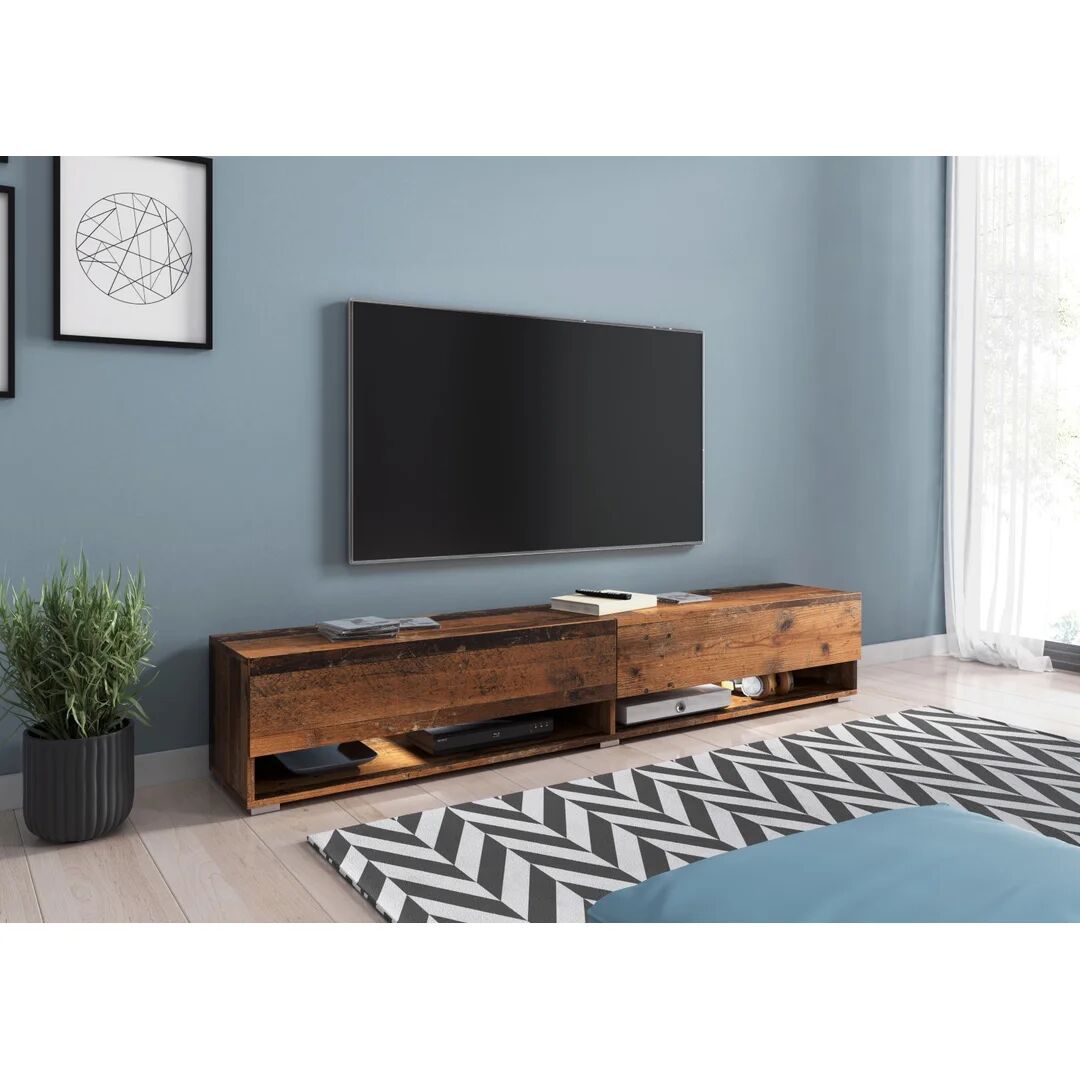 Photos - Mount/Stand Mercury Amit Tv Stand for Tvs up to 78 " black/brown 30.0 H cm 