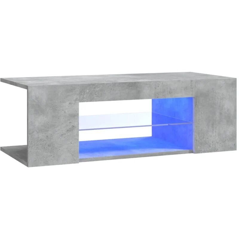 Tv Cabinet with led Lights Concrete Grey 90x39x30 cm Vidaxl Grey
