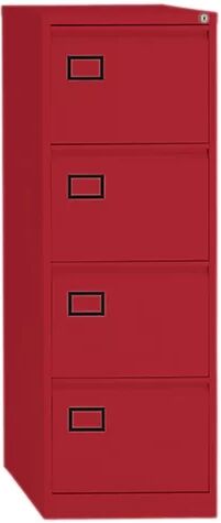 Bisley Direct Contract Basic Anthracite 4 Drawer Filing Cabinet Bisley Direct Colour: Red