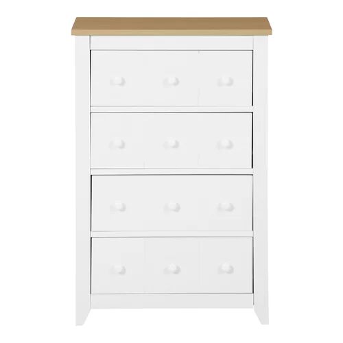 Brambly Cottage CD / DVD / Drawer Media Cabinet Brambly Cottage Colour: White  - Size: 90cm H X 50cm W X 10cm D