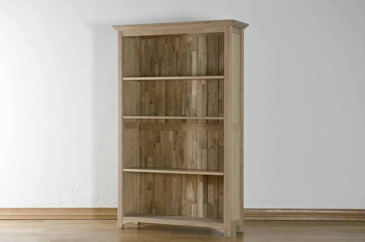 Corbridge Oak Corbridge Light Oak 5ft Bookcase   Fully Assembled