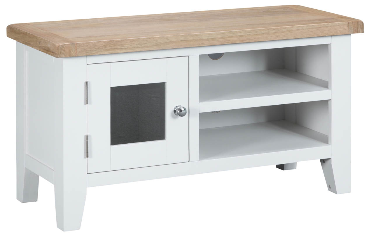 Woodbridge White TV Unit   Fully Assembled