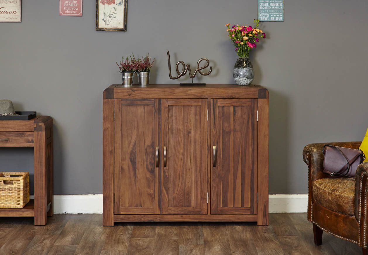 Toronto Walnut Large Shoe Cupboard