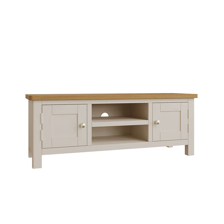 Weardale Grey Weardale Truffle Grey Large TV Unit   Fully Assembled