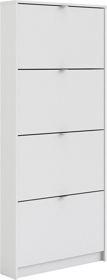 Luxor Shoe Cabinet Collection With 4 Tilting Doors and 1 Layer   Self Assembly