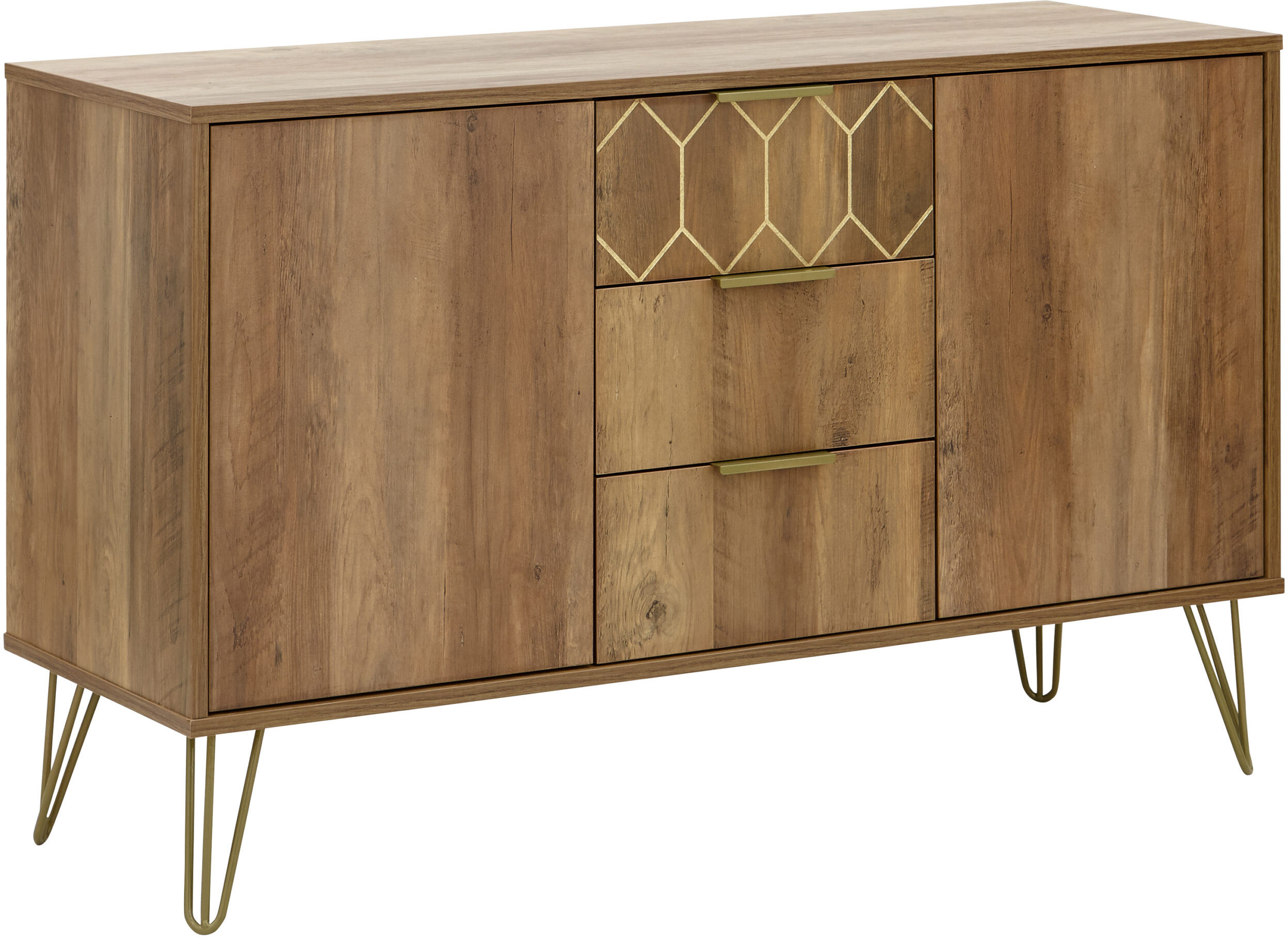 Kentwood Mango 2 Door 3 Drawer Sideboard   Self Assembly